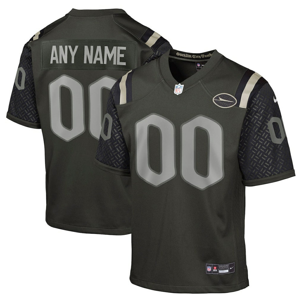 New York Jets Nike Youth 2025 Rivalries Collection Custom Game Jersey