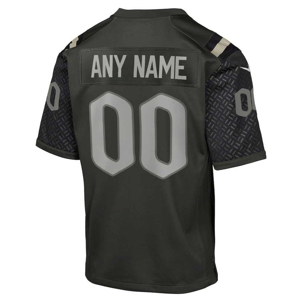 New York Jets Nike Youth 2025 Rivalries Collection Custom Game Jersey