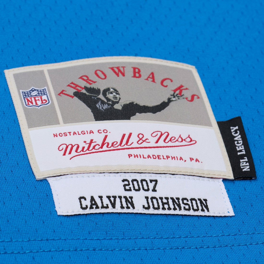 Detroit Lions Mitchell & Ness Calvin Johnson  2007 Legacy Replica Jersey