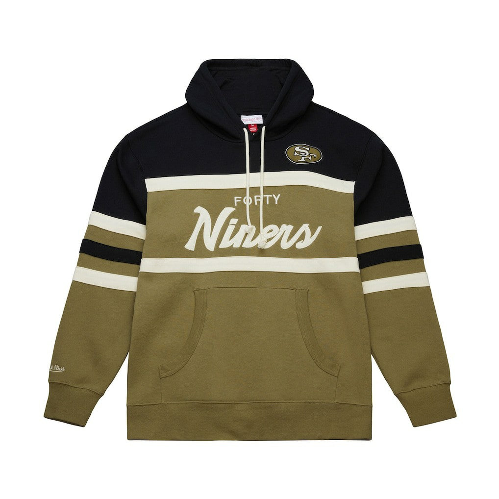 San Francisco 49ers Mitchell & Ness Vintage Logo Head Coach Hoodie