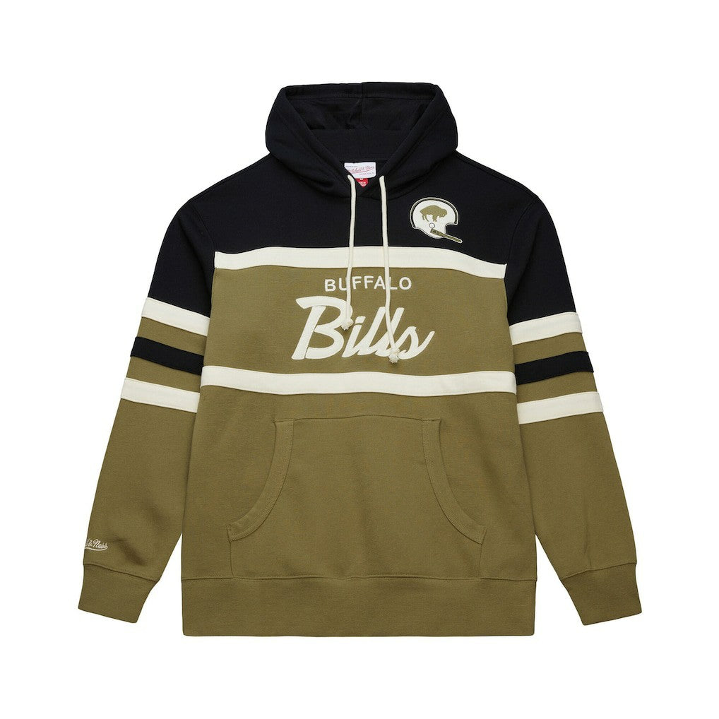 Buffalo Bills Mitchell & Ness Vintage Logo Head Coach Hoodie
