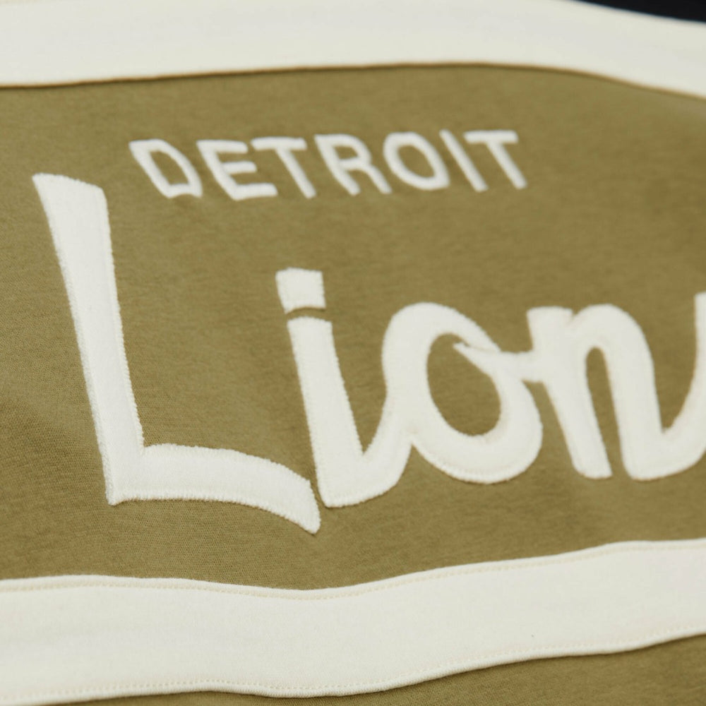 Detroit Lions Mitchell & Ness Vintage Logo Head Coach Hoodie
