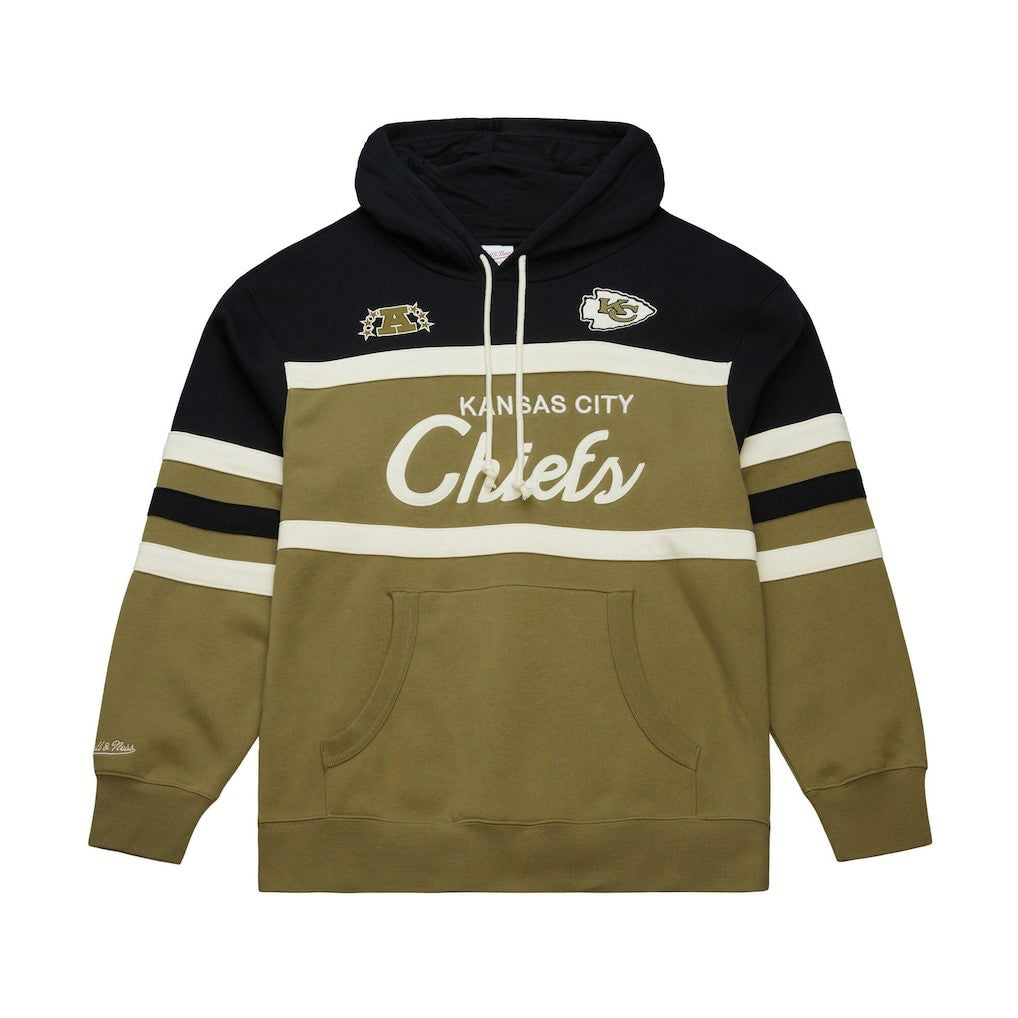 Kansas City Chiefs Mitchell & Ness Vintage Logo Head Coach Hoodie