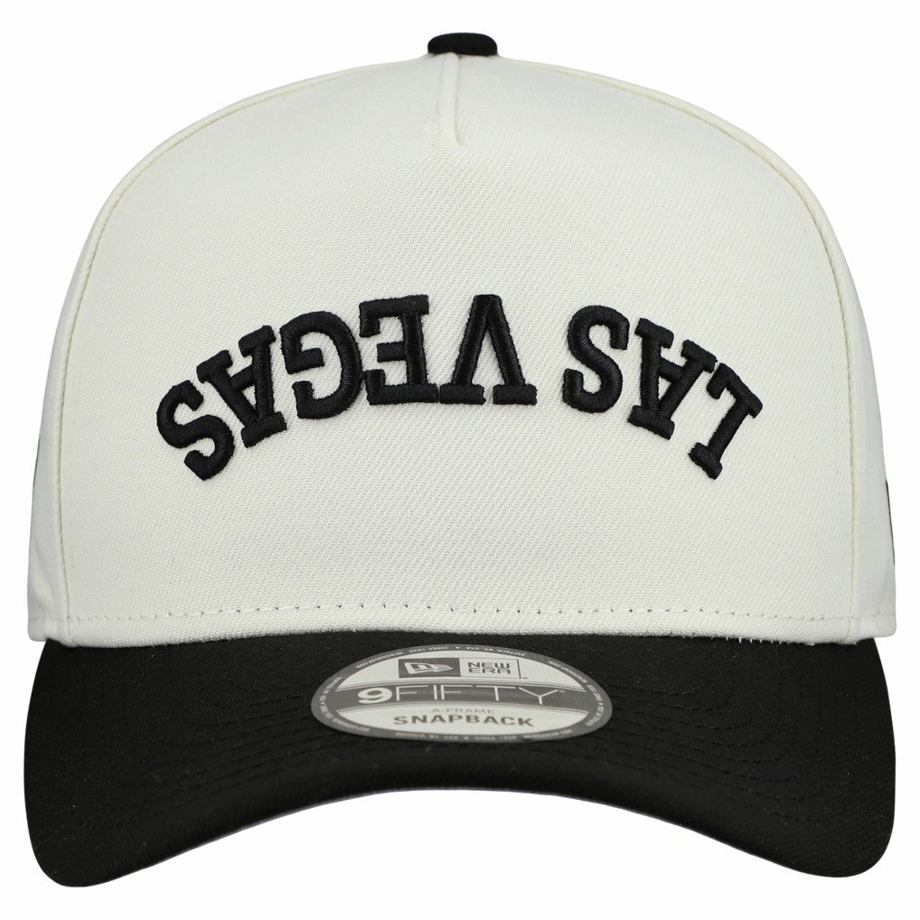 Las Vegas Raiders New Era Upside Down 9FIFTY A-Frame Snapback Hat