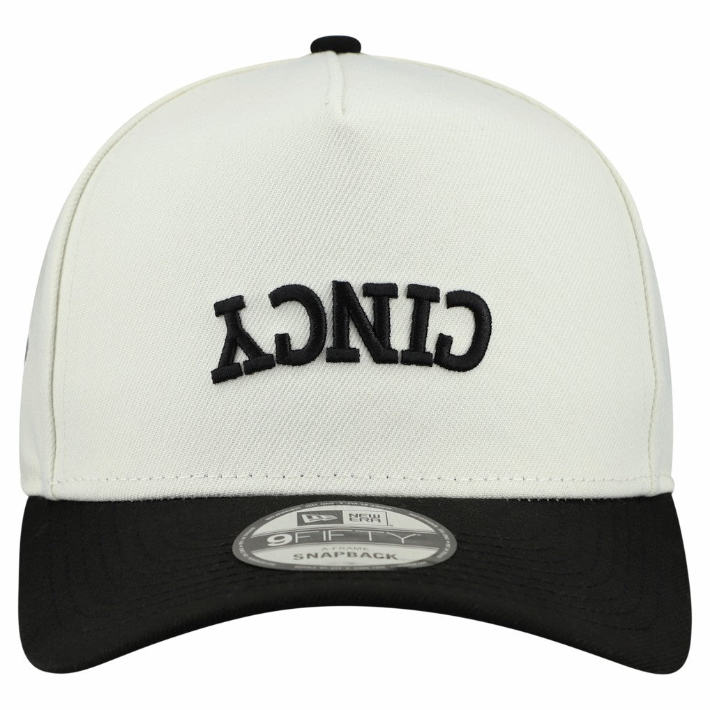 Cincinnati Bengals New Era Upside Down 9FIFTY A-Frame Snapback Hat
