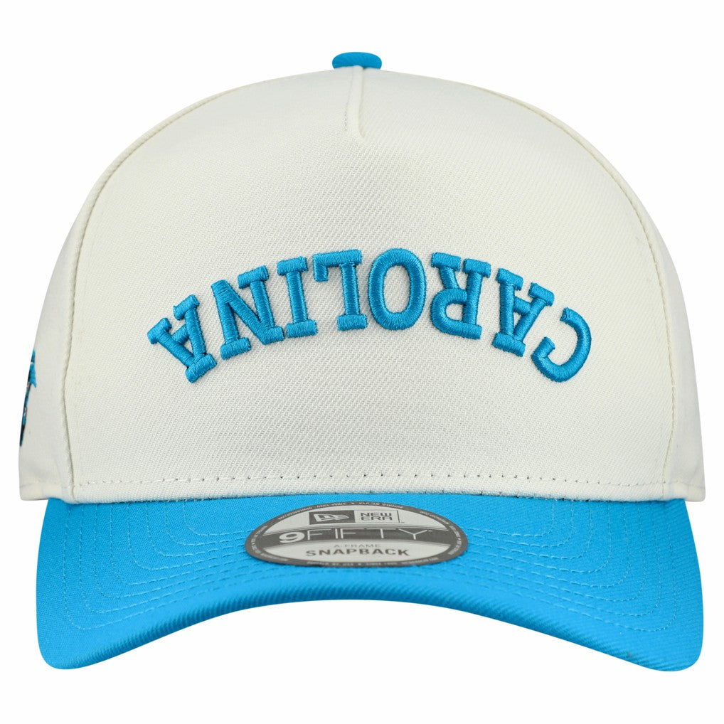 Carolina Panthers New Era Upside Down 9FIFTY A-Frame Snapback Hat