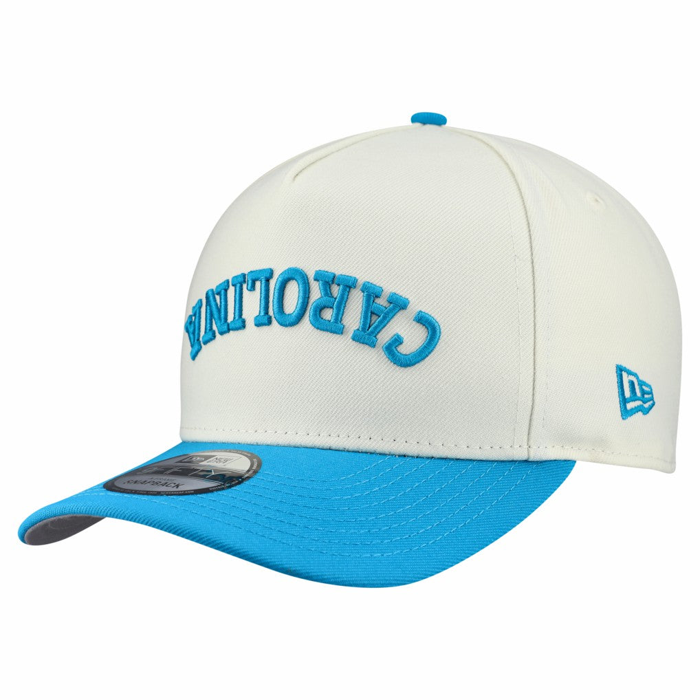 Carolina Panthers New Era Upside Down 9FIFTY A-Frame Snapback Hat