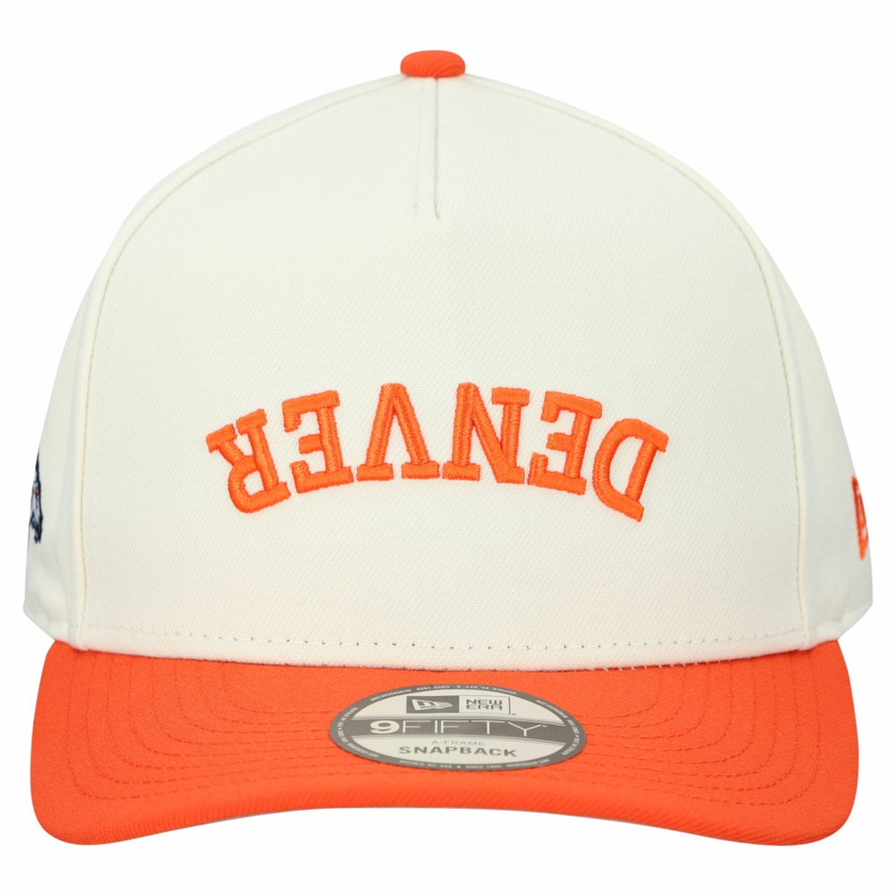 Denver Broncos New Era Upside Down 9FIFTY A-Frame Snapback Hat