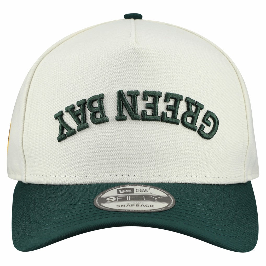 Green Bay Packers New Era Upside Down 9FIFTY A-Frame Snapback Hat