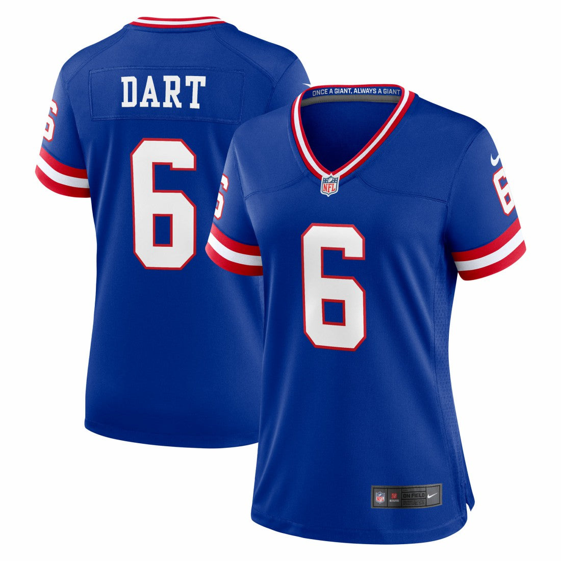 New York Giants Nike Jaxson Dart  Women's Alternate 2 Classic Game Jersey