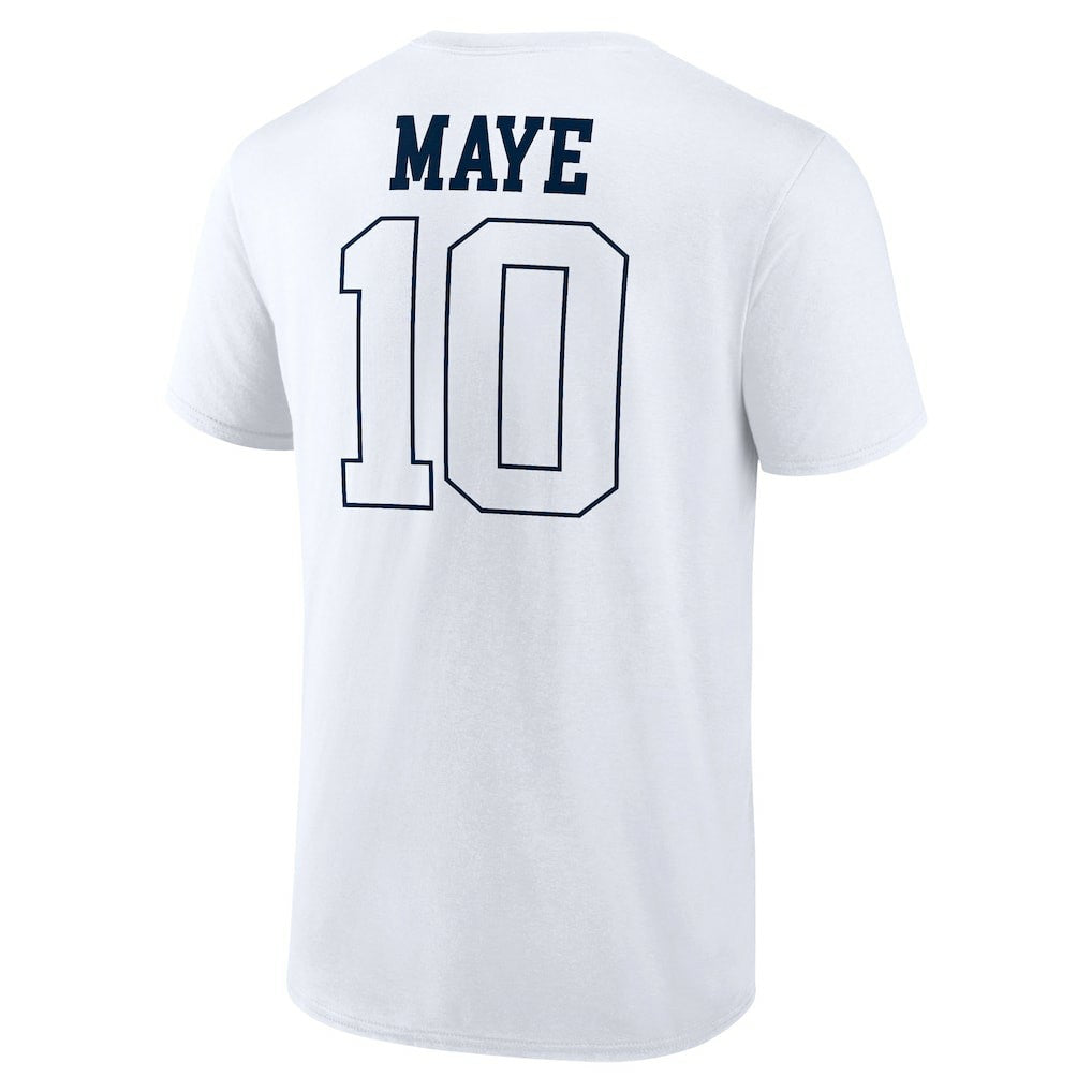New England Patriots  Drake Maye  Outline Player T-Shirt