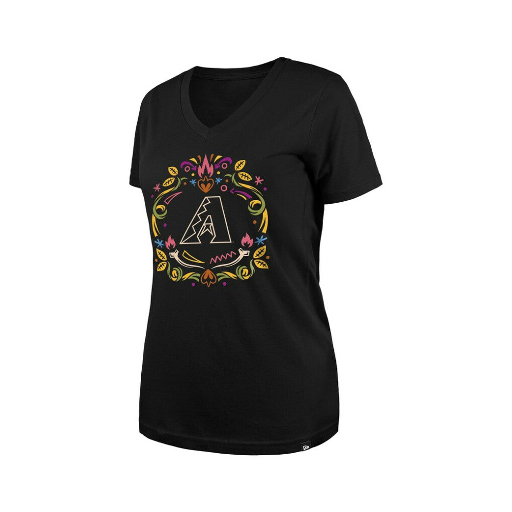 Arizona Diamondbacks New Era Women's Día de los Muertos V-Neck T-Shirt | MLB Near me