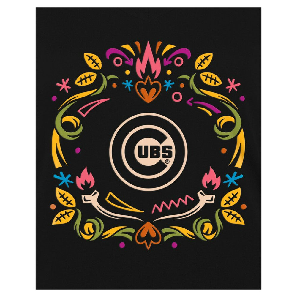 Chicago Cubs New Era Women's Día de los Muertos V-Neck T-Shirt | MLB Online