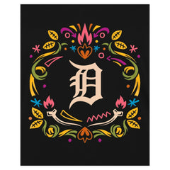 Detroit Tigers New Era Women's Día de los Muertos V-Neck T-Shirt | MLB Sale