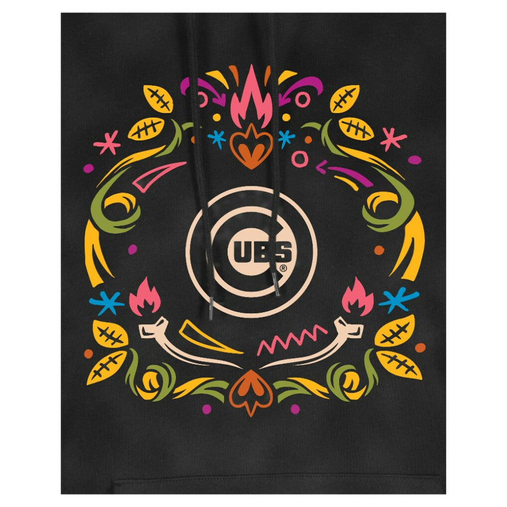 Chicago Cubs New Era Women's Día de Muertos Mineral Wash Hoodie Sweatshirt | MLB On Sale