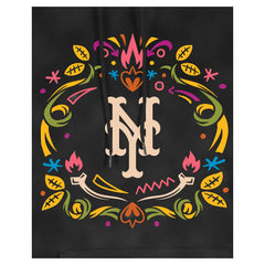 New York Mets New Era Women's Día de Muertos Mineral Wash Hoodie Sweatshirt | MLB Discount
