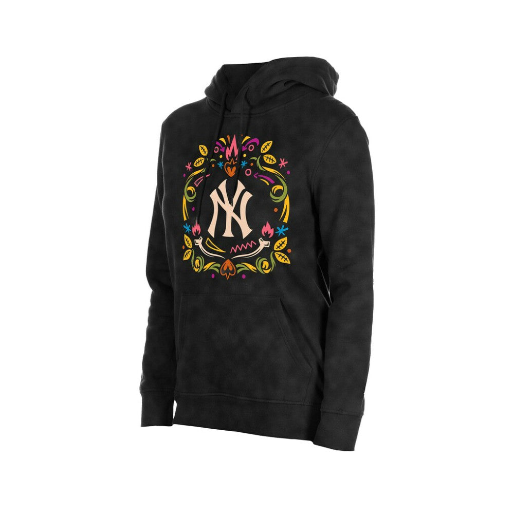New York Yankees New Era Women's Día de Muertos Mineral Wash Hoodie Sweatshirt | MLB Outlet
