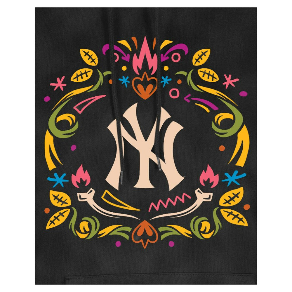 New York Yankees New Era Women's Día de Muertos Mineral Wash Hoodie Sweatshirt | MLB Outlet