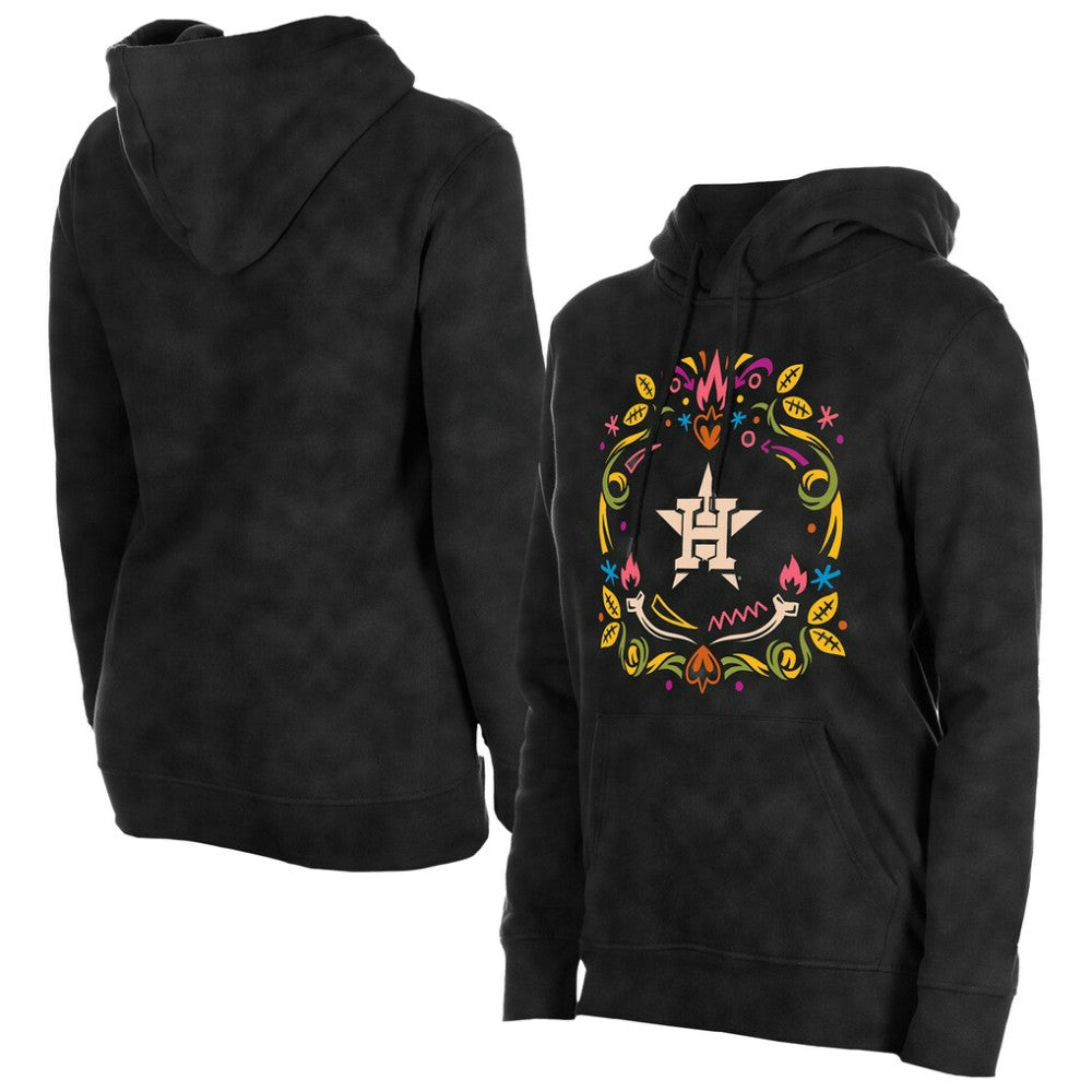 Houston Astros New Era Women's Día de Muertos Mineral Wash Hoodie Sweatshirt | MLB Shop