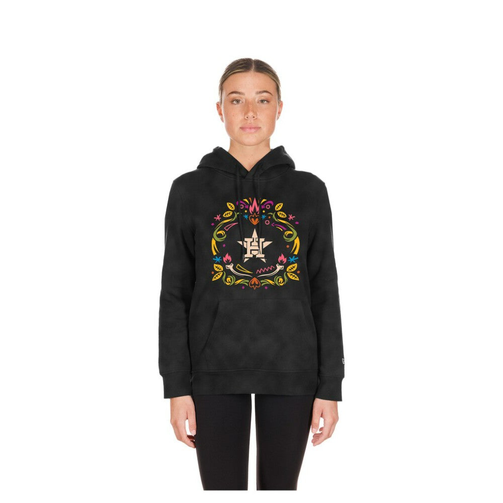 Houston Astros New Era Women's Día de Muertos Mineral Wash Hoodie Sweatshirt | MLB Shop