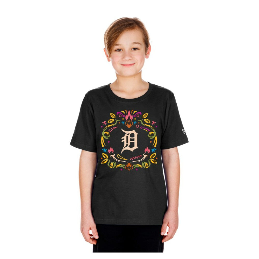 Detroit Tigers New Era Youth Día de los Muertos T-Shirt | MLB On Sale