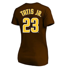 Fernando Tatis Jr. San Diego Padres Profile Women's Plus Size Name & Number V-Neck T-Shirt | MLB Near me