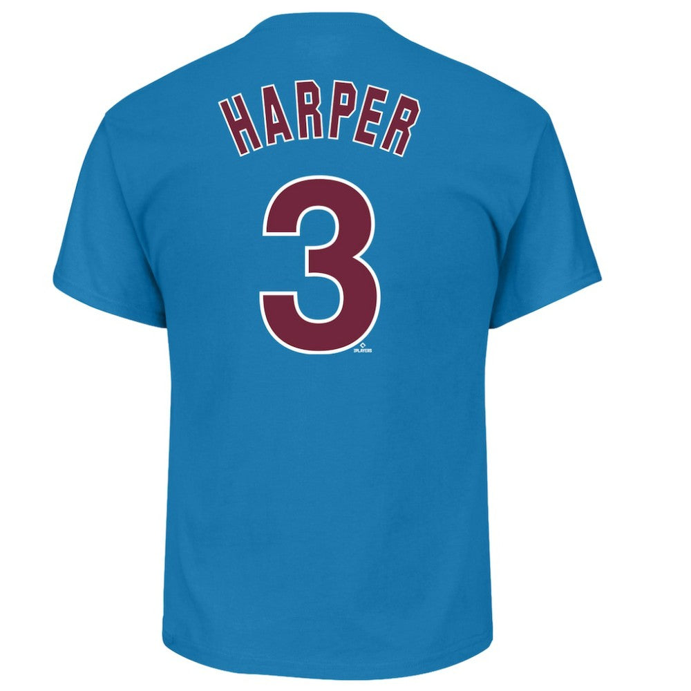 Bryce Harper Philadelphia Phillies Profile Big & Tall Player Name & Number T-Shirt | MLB Discount