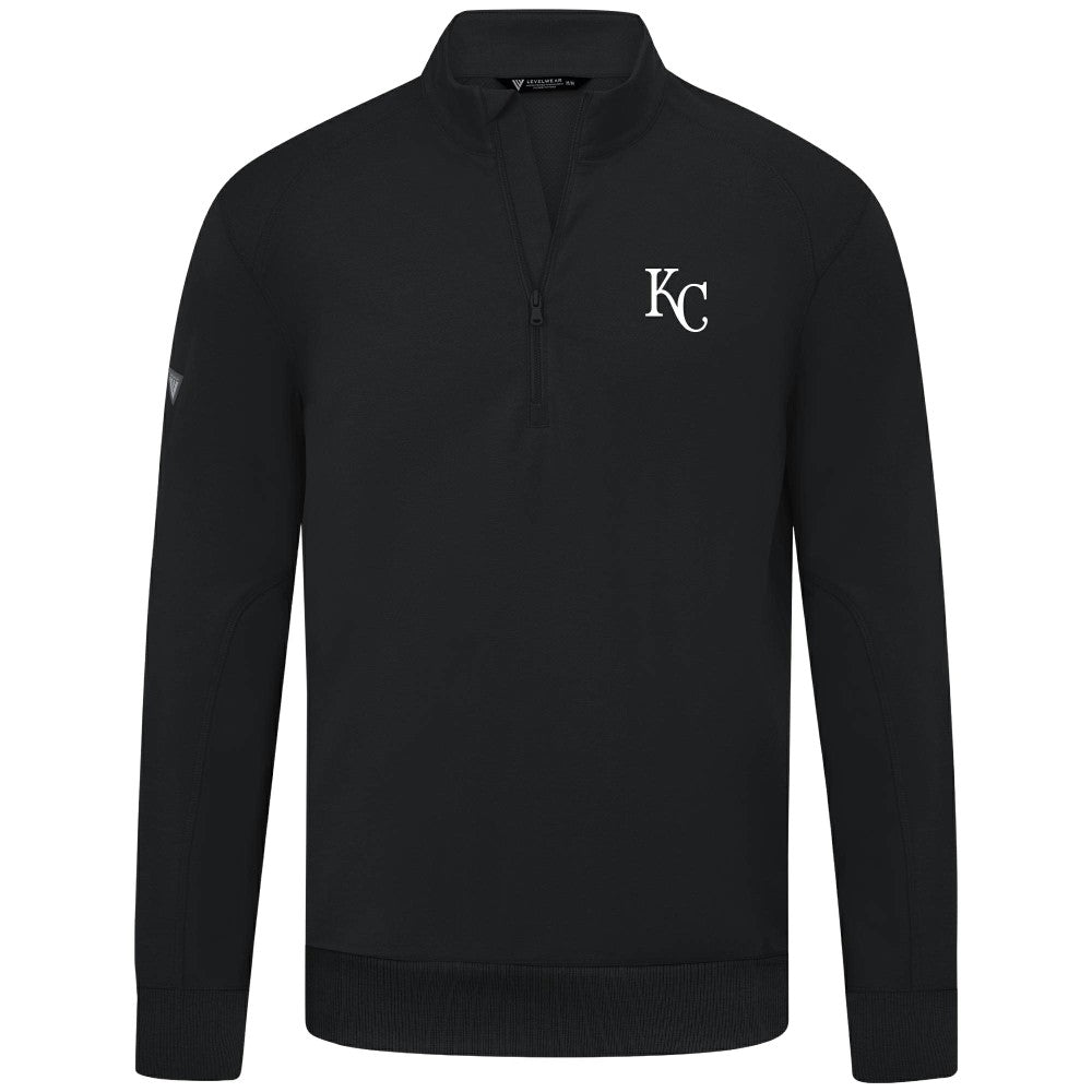 Kansas City Royals Levelwear Upright Insignia Tri-Blend Quarter-Zip Pullover | MLB Sale