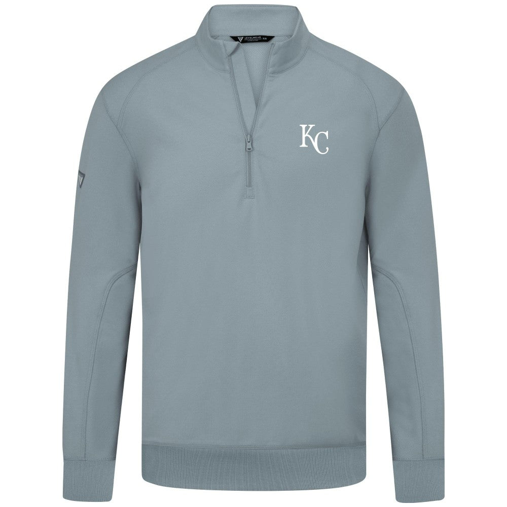Kansas City Royals Levelwear Upright Insignia Tri-Blend Quarter-Zip Pullover | MLB Shop