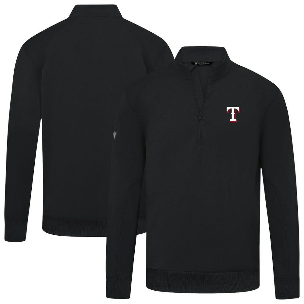Texas Rangers Levelwear Upright Insignia Tri-Blend Quarter-Zip Pullover | MLB Near me