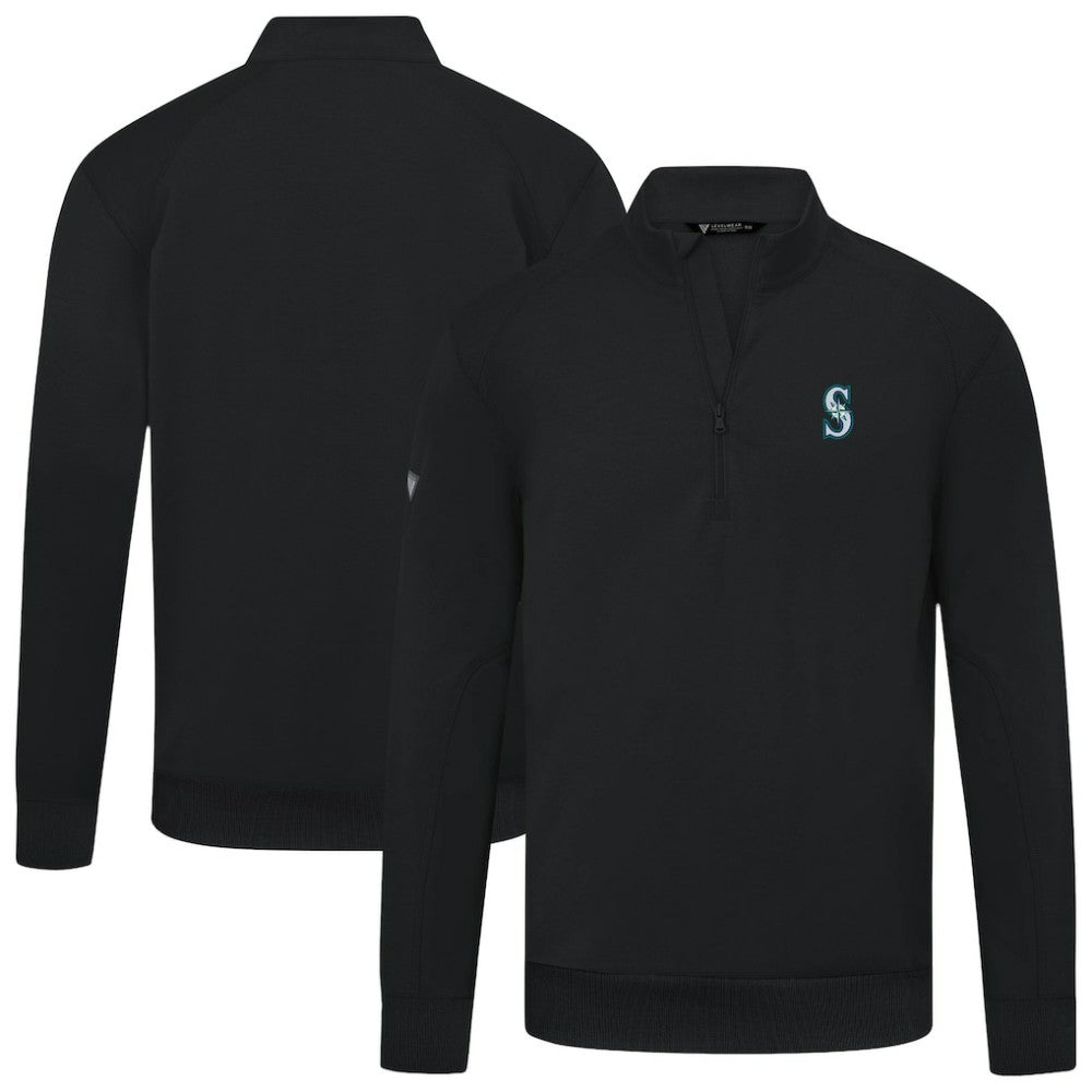 Seattle Mariners Levelwear Upright Insignia Tri-Blend Quarter-Zip Pullover | MLB For sale