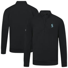 Seattle Mariners Levelwear Upright Insignia Tri-Blend Quarter-Zip Pullover | MLB For sale