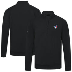 Toronto Blue Jays Levelwear Upright Insignia Tri-Blend Quarter-Zip Pullover | MLB Online