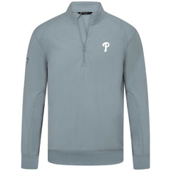 Philadelphia Phillies Levelwear Upright Insignia Tri-Blend Quarter-Zip Pullover | MLB Online