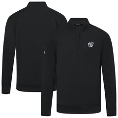 Washington Nationals Levelwear Upright Insignia Tri-Blend Quarter-Zip Pullover | MLB Discount