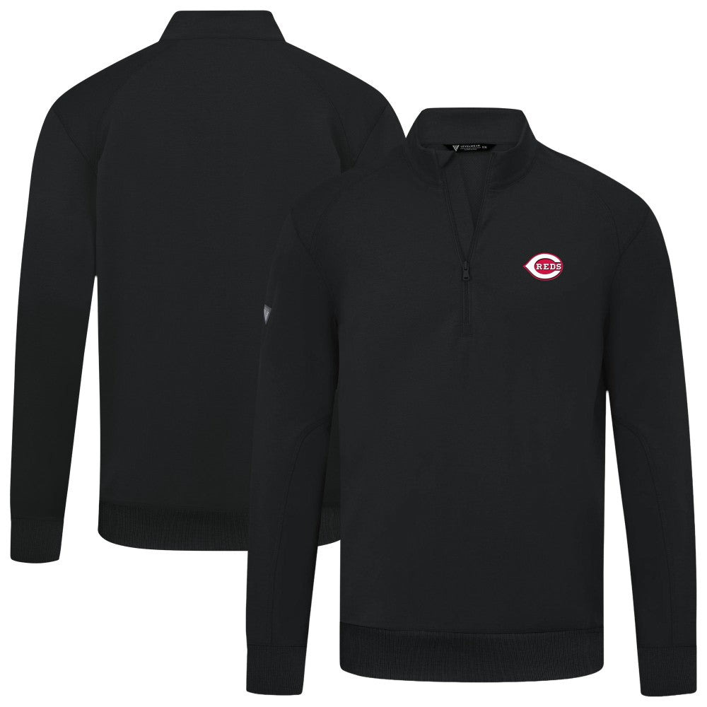 Cincinnati Reds Levelwear Upright Insignia Tri-Blend Quarter-Zip Pullover | MLB New