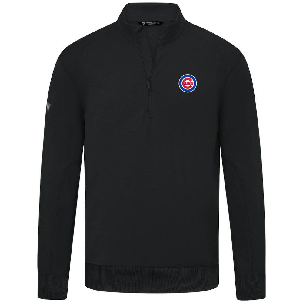 Chicago Cubs Levelwear Upright Insignia Tri-Blend Quarter-Zip Pullover | MLB US