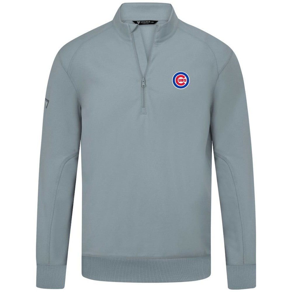 Chicago Cubs Levelwear Upright Insignia Tri-Blend Quarter-Zip Pullover | MLB Near me
