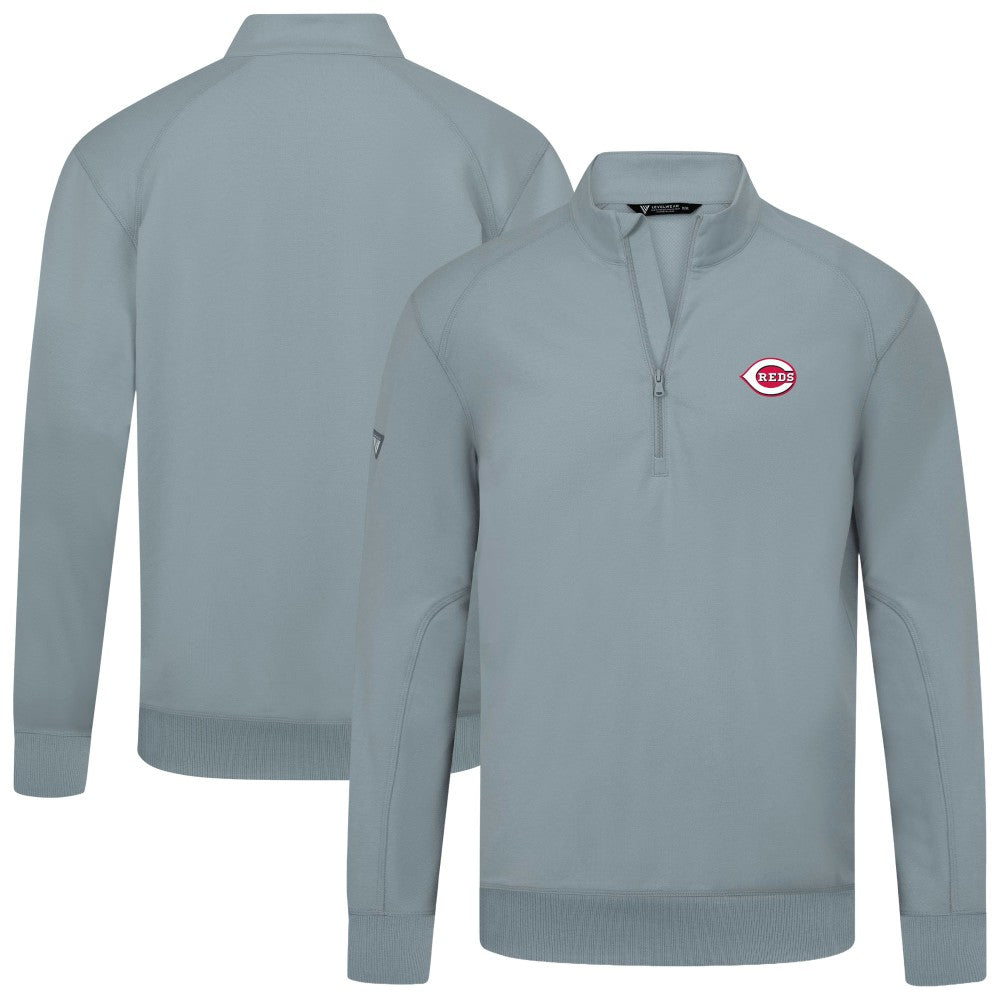 Cincinnati Reds Levelwear Upright Insignia Tri-Blend Quarter-Zip Pullover | MLB Near me