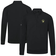 Milwaukee Brewers Levelwear Upright Insignia Tri-Blend Quarter-Zip Pullover | MLB Shop