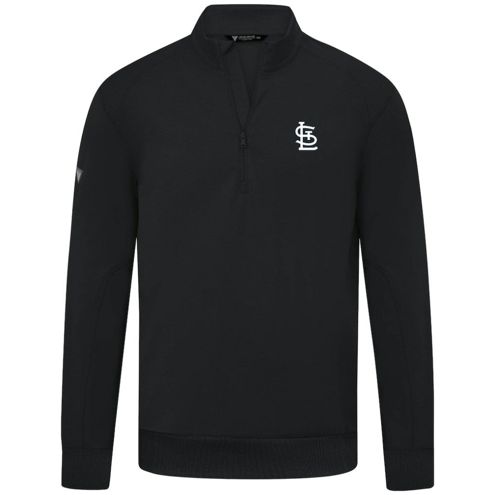 St. Louis Cardinals Levelwear Upright Insignia Tri-Blend Quarter-Zip Pullover | MLB For sale