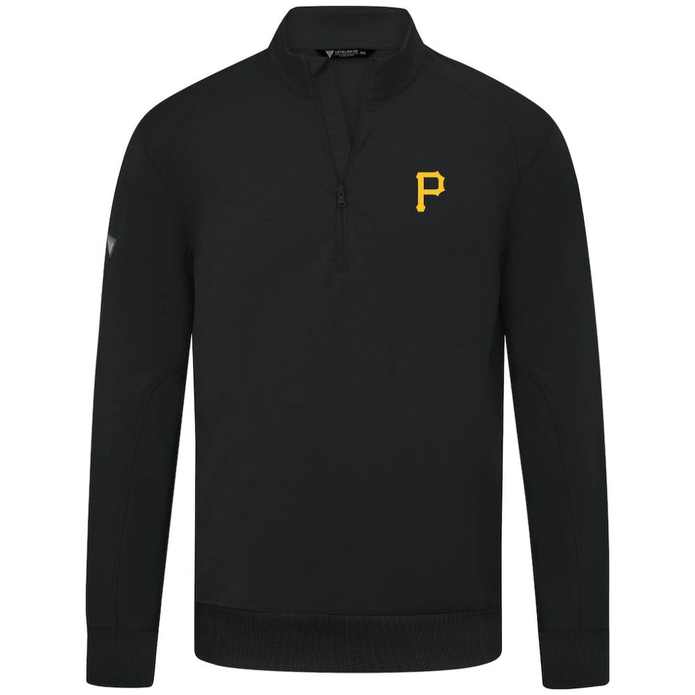 Pittsburgh Pirates Levelwear Upright Insignia Tri-Blend Quarter-Zip Pullover | MLB Online