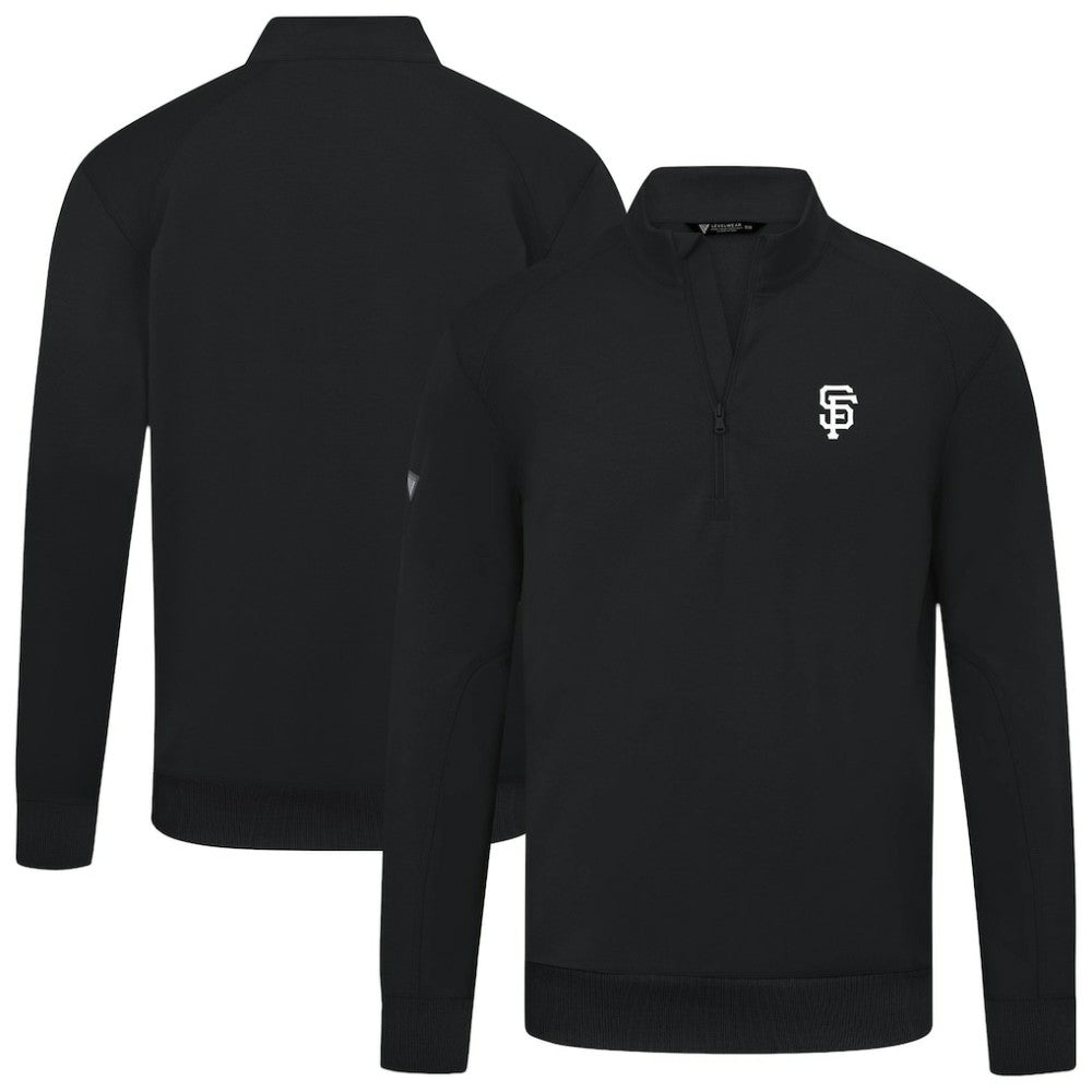 San Francisco Giants Levelwear Upright Insignia Tri-Blend Quarter-Zip Pullover | MLB On Sale