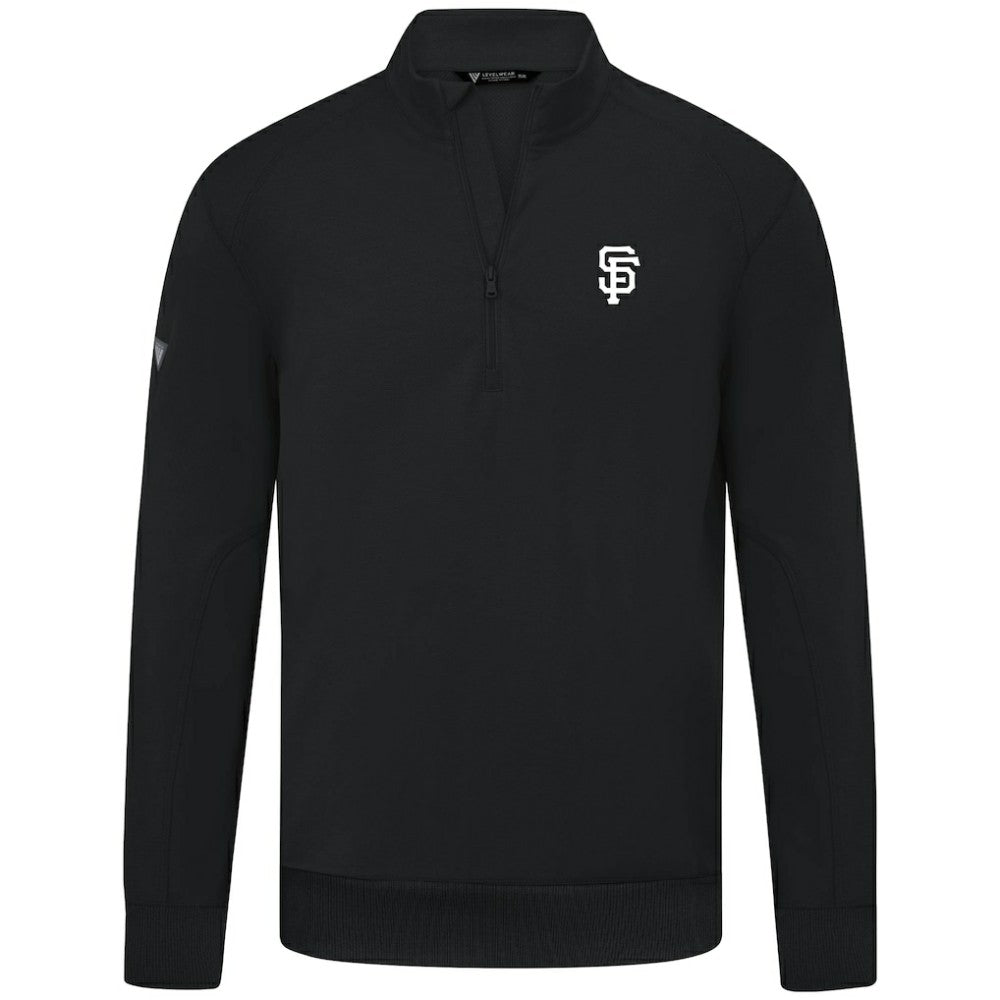 San Francisco Giants Levelwear Upright Insignia Tri-Blend Quarter-Zip Pullover | MLB On Sale