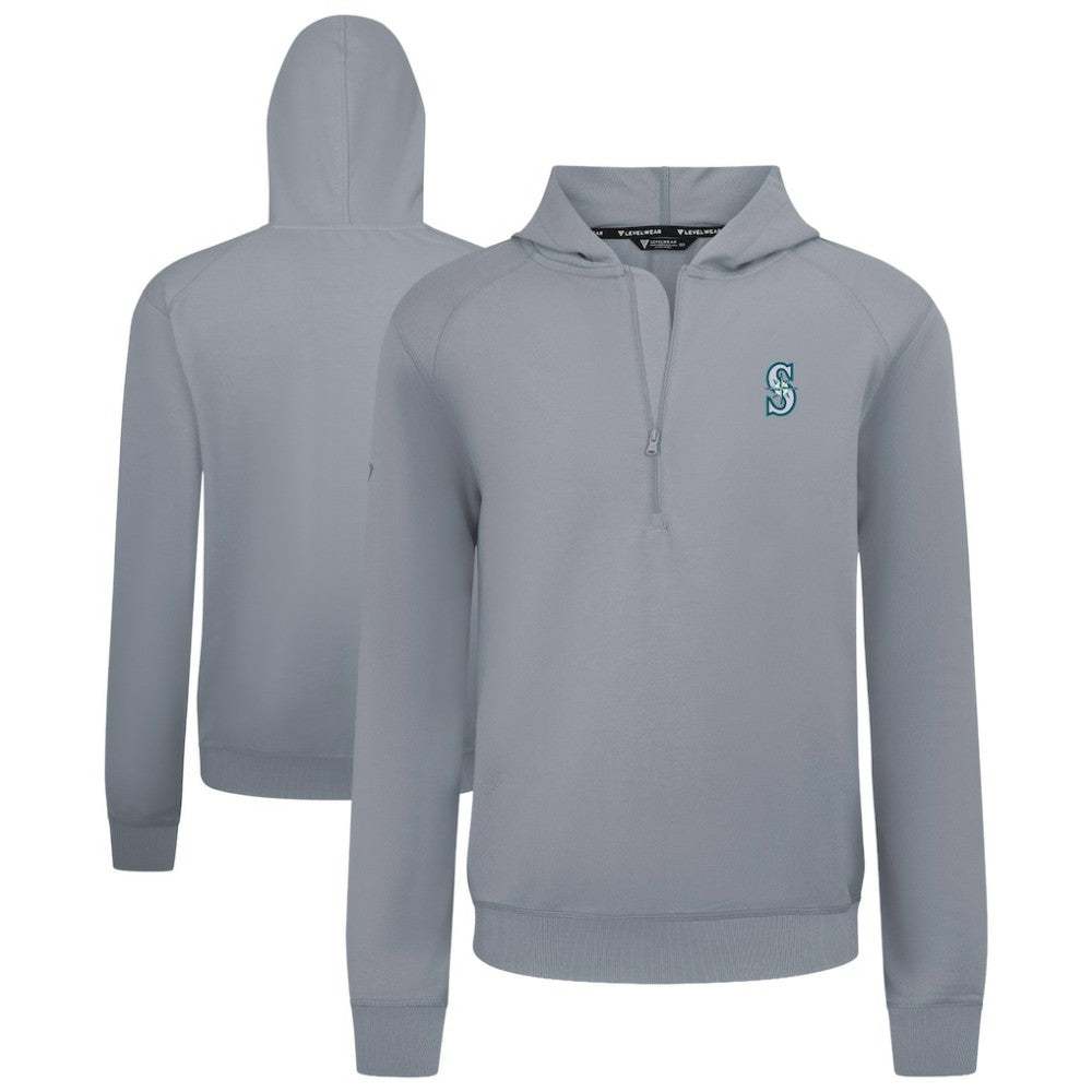 Seattle Mariners Levelwear Technic Insignia Quarter-Zip Hoodie | MLB On Sale