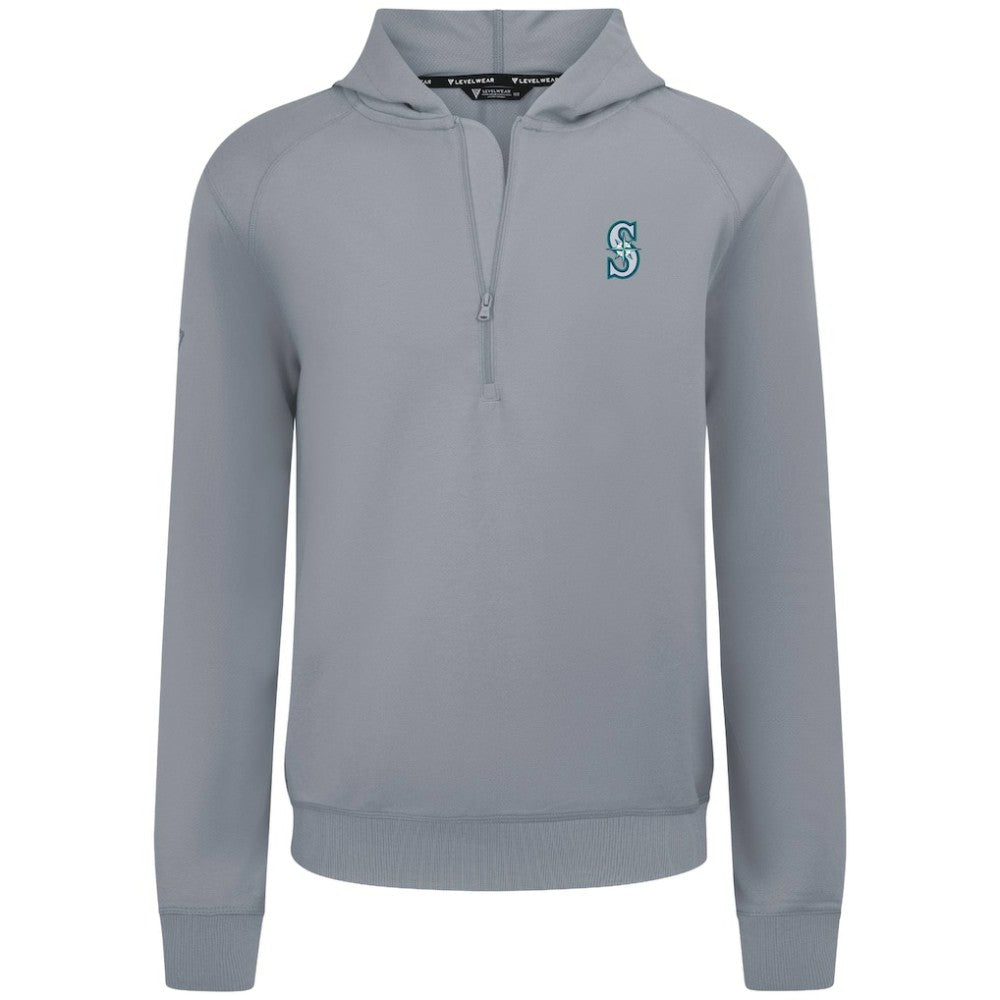 Seattle Mariners Levelwear Technic Insignia Quarter-Zip Hoodie | MLB On Sale