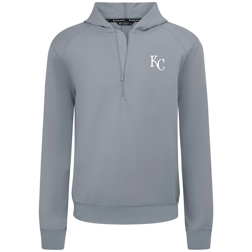Kansas City Royals Levelwear Technic Insignia Quarter-Zip Hoodie | MLB US