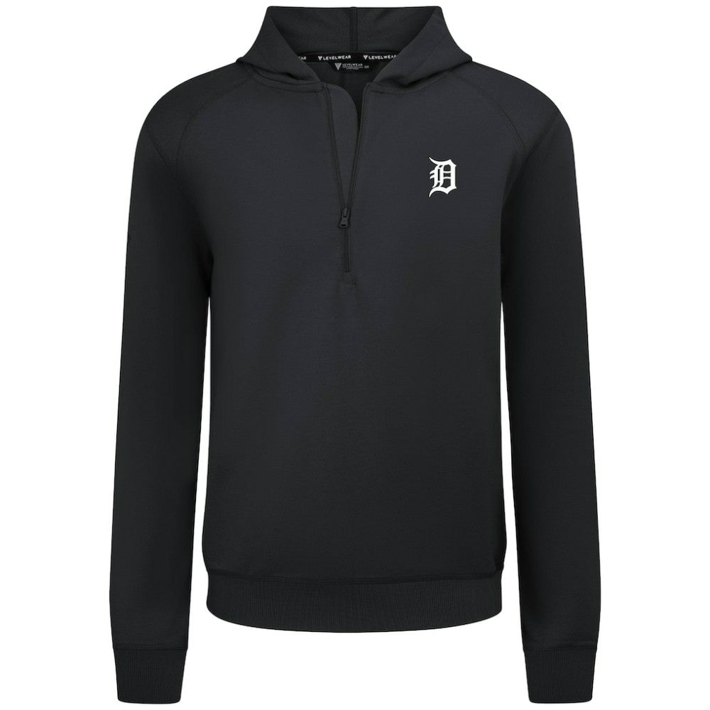 Detroit Tigers Levelwear Technic Insignia Quarter-Zip Hoodie | MLB Outlet