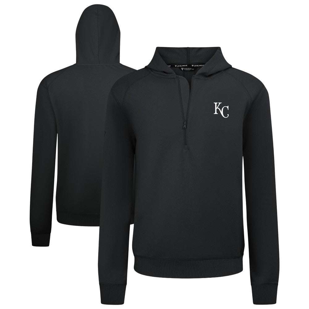 Kansas City Royals Levelwear Technic Insignia Quarter-Zip Hoodie | MLB Online