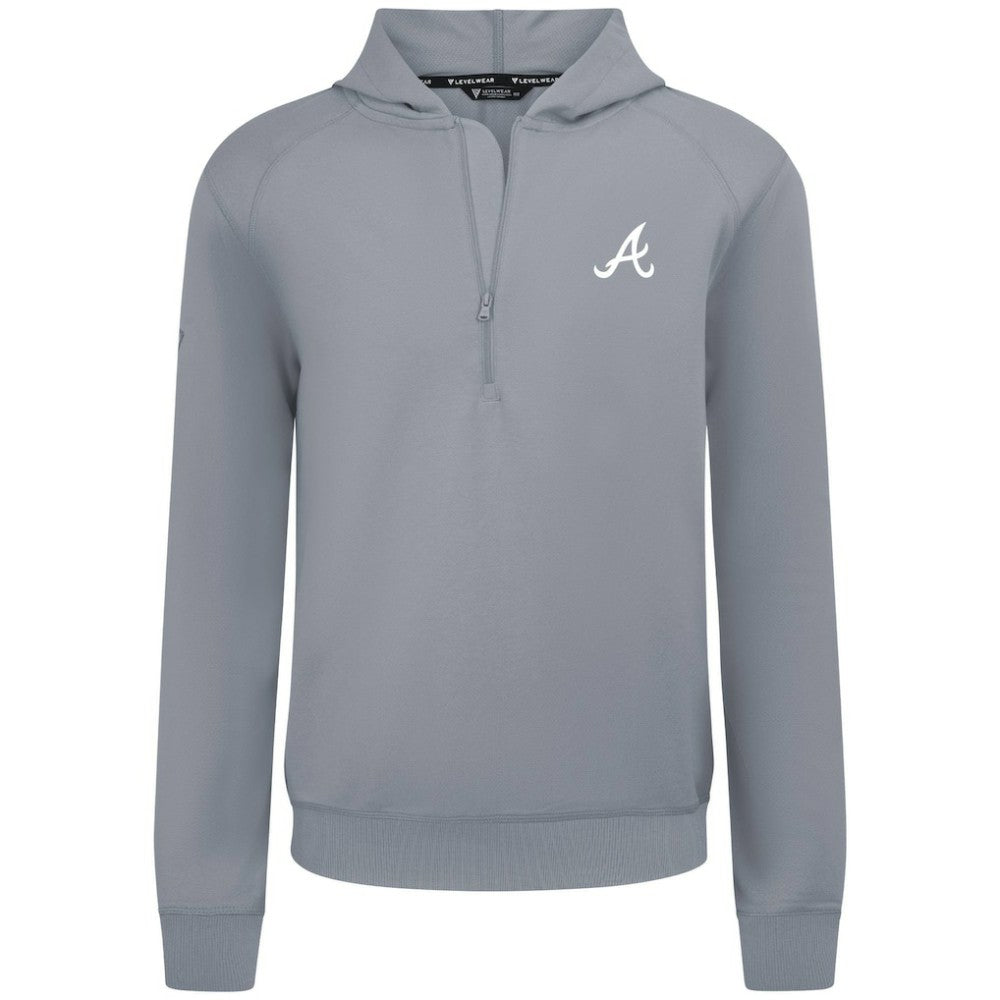 Atlanta Braves Levelwear Technic Insignia Quarter-Zip Hoodie | MLB Shop